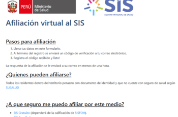 ¿Cómo imprimir tu constancia de afiliación al SIS?